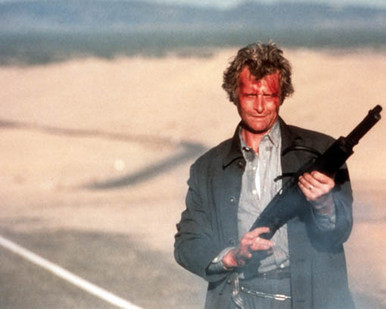 Rutger Hauer in The Hitcher Poster and Photo