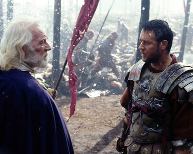 Russell Crowe & Richard Harris in Gladiator (2000) Poster and Photo