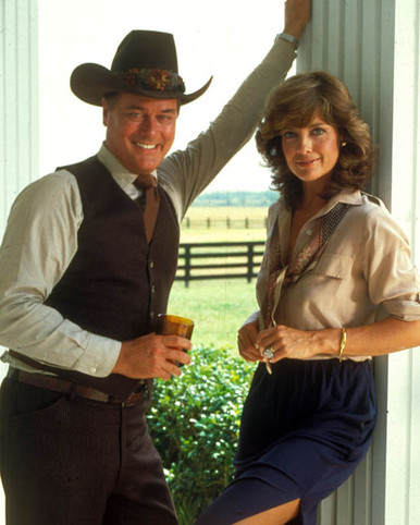 Larry Hagman & Linda Gray in Dallas (1978-1991) Poster and Photo