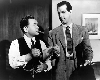 Fred MacMurray & Edward G. Robinson in Double Indemnity (1944) Poster and Photo