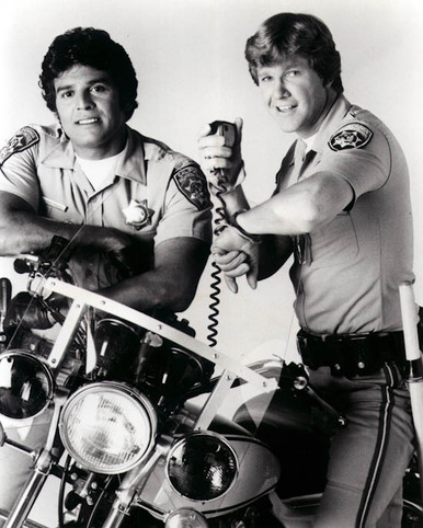 Larry Wilcox & Erik Estrada in CHiPs Poster and Photo