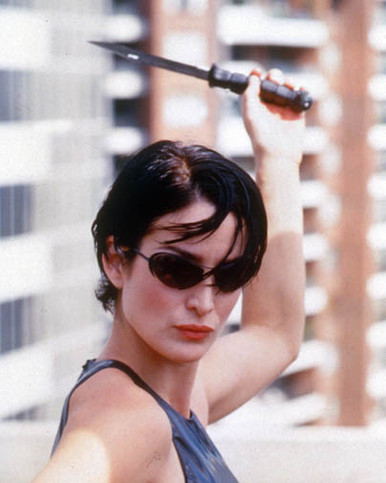 Carrie-Anne Moss in The Matrix Poster and Photo