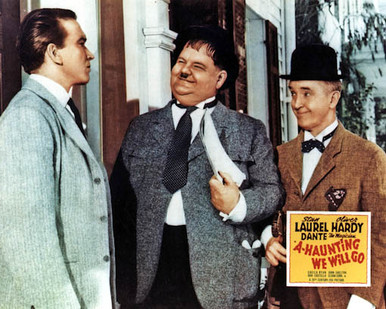 Stan Laurel & Oliver Hardy in A-Haunting We Will Go (Laurel & Laurel) Poster and Photo