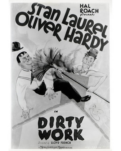 Poster & Stan Laurel in Dirty Work (Laurel & Hardy) Poster and Photo