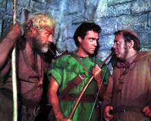 James Robertson Justice & Richard Todd in The Story of Robin Hood and his Merrie Men Poster and Photo