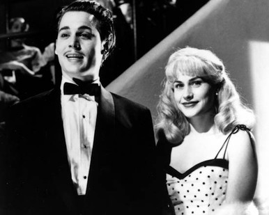Patricia Arquette & Johnny Depp in Ed Wood Poster and Photo
