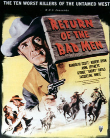Poster & Randolph Scott in Return of the Badmen Poster and Photo