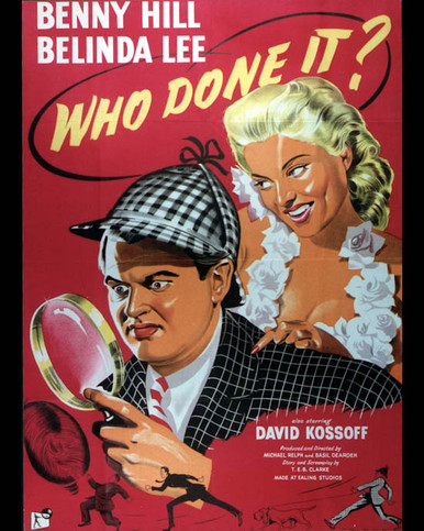 Benny Hill & Belinda Lee in Who Done It? Poster and Photo