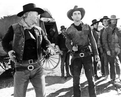 John Wayne & Montgomery Clift in Red River a.k.a. La Riviere Rouge Poster and Photo