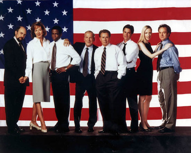 Martin Sheen & Rob Lowe in West Wing Poster and Photo