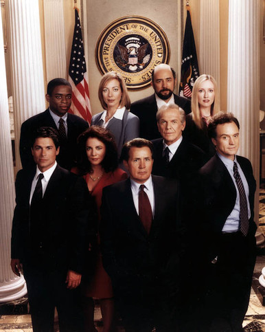 Martin Sheen & Rob Lowe in West Wing Poster and Photo