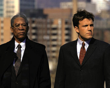 Ben Affleck & Morgan Freeman in The Sum of All Fears Poster and Photo