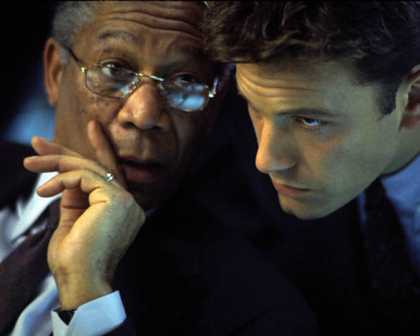 Ben Affleck & Morgan Freeman in The Sum of All Fears Poster and Photo