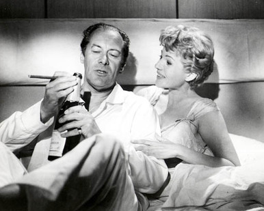 Rex Harrison & Rita Hayworth in The Happy Thieves Poster and Photo