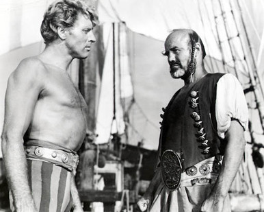 Burt Lancaster & Torin Thatcher in The Crimson Pirate Poster and Photo