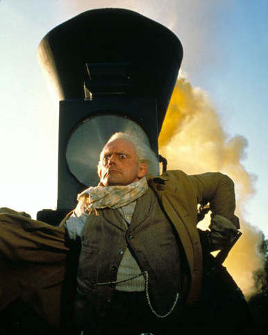 Christopher Lloyd in Back to the Future Part III Poster and Photo