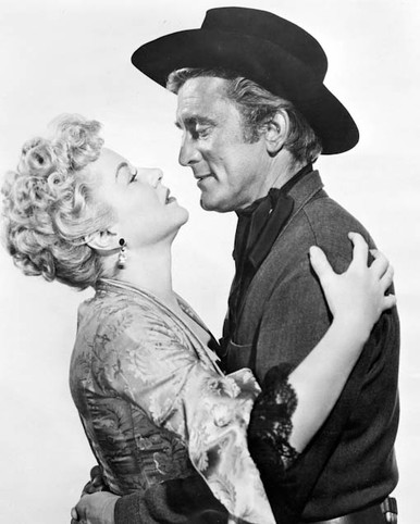 Kirk Douglas & Claire Trevor in Man Without A Star Poster and Photo