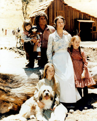 Michael Landon & Melissa Gilbert in Little House on the Prairie Poster and Photo