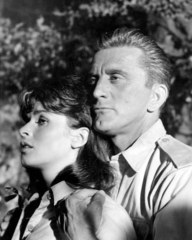 Kirk Douglas & Senta Berger in Cast a Giant Shadow Poster and Photo