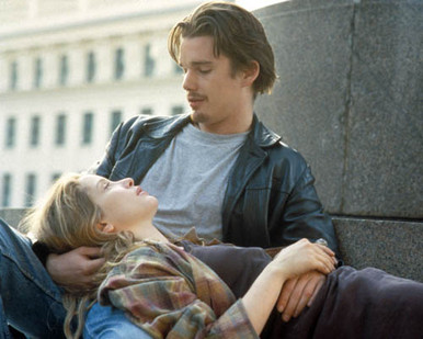 Ethan Hawke & Julie Delpy in Before Sunrise Poster and Photo