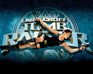 Poster & Angelina Jolie in Lara Croft: Tomb Raider a.k.a. Tomb Raider Poster and Photo