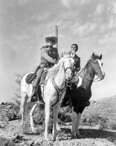 Clayton Moore & Jay Silverheels in The Lone Ranger (1949) Poster and Photo