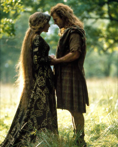 Mel Gibson & Sophie Marceau in Braveheart Poster and Photo