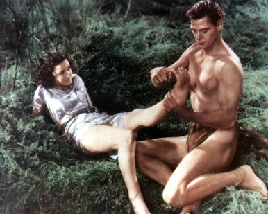 Johnny Weissmuller & Maureen O'Sullivan in Tarzan the Ape Man (1932) Poster and Photo
