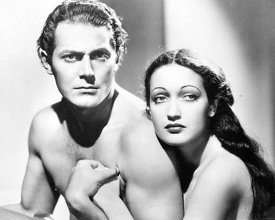 Dorothy Lamour & Jon Hall in The Hurricane (1937) Poster and Photo