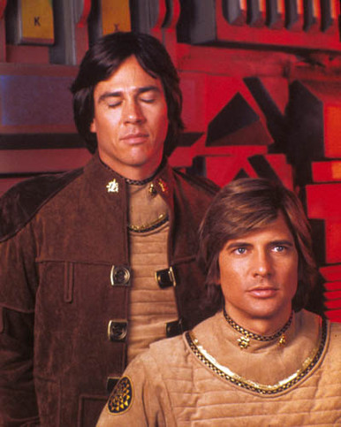 Richard Hatch & Dirk Benedict in Battlestar Galactica (1979) Poster and Photo