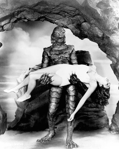 Julie Adams & Ricou Browning in Creature From the Black Lagoon Poster and Photo