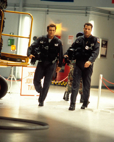 John Travolta & Christian Slater in Broken Arrow (1996) Poster and Photo