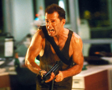 Bruce Willis in Die Hard Poster and Photo