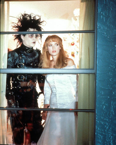 Johnny Depp & Winona Ryder in Edward Scissorhands Poster and Photo