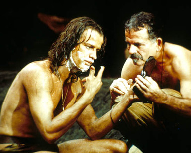 Christopher Lambert & Ian Holm in Greystoke, The Legend of Tarzan, Lord of the Apes Poster and Photo