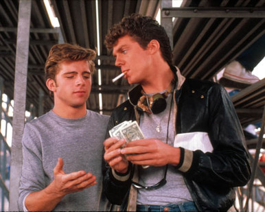 Maxwell Caulfield & Christopher McDonald in Grease II Poster and Photo