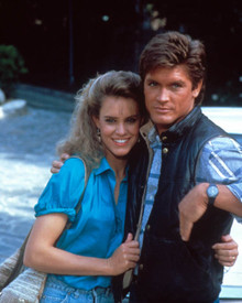Catherine Mary Stewart & Andrew Stevens in Hollywood Wives Poster and Photo