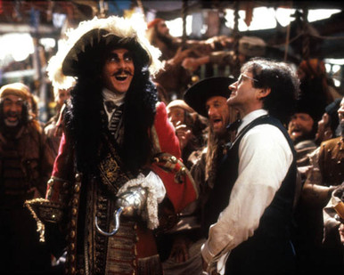 Dustin Hoffman & Robin Williams in Hook Poster and Photo
