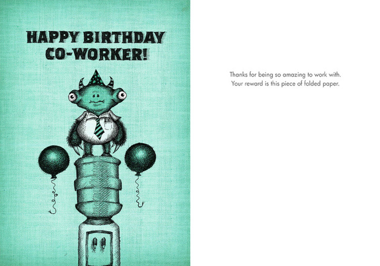 birthday cards office birthdays bald guy greetings