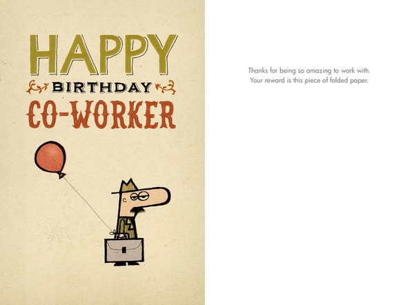 b 036 happy birthday co worker bald guy greetings