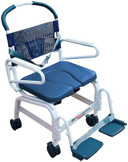 Mor Medical Heavy Duty Euro Deluxe Rehab Commode Shower Chair MD1224TL