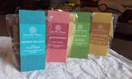 Flavoured chocolate shards, 4 bag multipack
