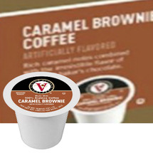 Victor Allen's Coffee Caramel Brownie Coffee Single Cup. Rich caramel notes combined with the irresistible flavor of decadent baker's chocolate. Compatible with most single cup brewers including Keurig and Keurig 2.0.