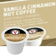 Victor Allen's Coffee Cinnamon Vanilla Nut Coffee Single Cup. A trio of best selling flavors blending rich cinnamon with sweet vanilla and classic hazelnut. Compatible with most single cup brewers including Keurig and Keurig 2.0.