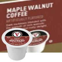 Victor Allen's Coffee Maple Walnut Coffee Single Cup. Rich maple syrup blended with the warmth of rich walnuts for a sweet and nutty delight. Compatible with most single cup brewers including Keurig and Keurig 2.0.