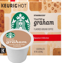 Starbucks Toasted Graham Coffee K-Cup® Pod. Inspired by the classic graham cookie, our medium roast shines with notes of honey and cinnamon.. Compatible with most or all single cup brewers including Keurig® and Keurig® 2.0