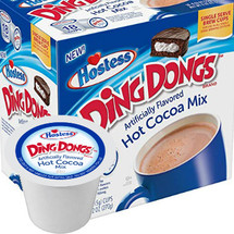 Hostess Ding Dong Hot Cocoa Single Cup. Classic hot cocoa with a unique twist. Compatible with most single cup brewers including Keurig and Keurig 2.0.