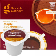 Good & Gather Maple Bourbon Coffee Single Cup. Flavors of bourbon with lingering sweet, maple finish. Compatible with all single cup brewers, including Keurig and Keurig 2.0.