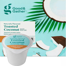 Good & Gather Toasted Coconut Coffee Single Cup. Toasted coconut notes balanced with sweetness. Compatible with all single cup brewers, including Keurig and Keurig 2.0.
