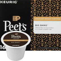 Peet's Coffee Big Bang Coffee K-Cup® Pod, Vibrant blast of tropical fruit with a smooth, medium style. Compatible with most single cup brewers including Keurig & Keurig 2.0.